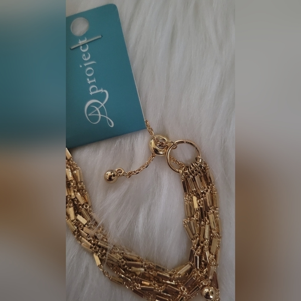 NWT A Project Golden Chain Adjustable Bracelet - Picture 6 of 8